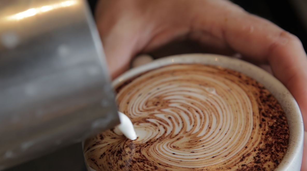 preparing coffee