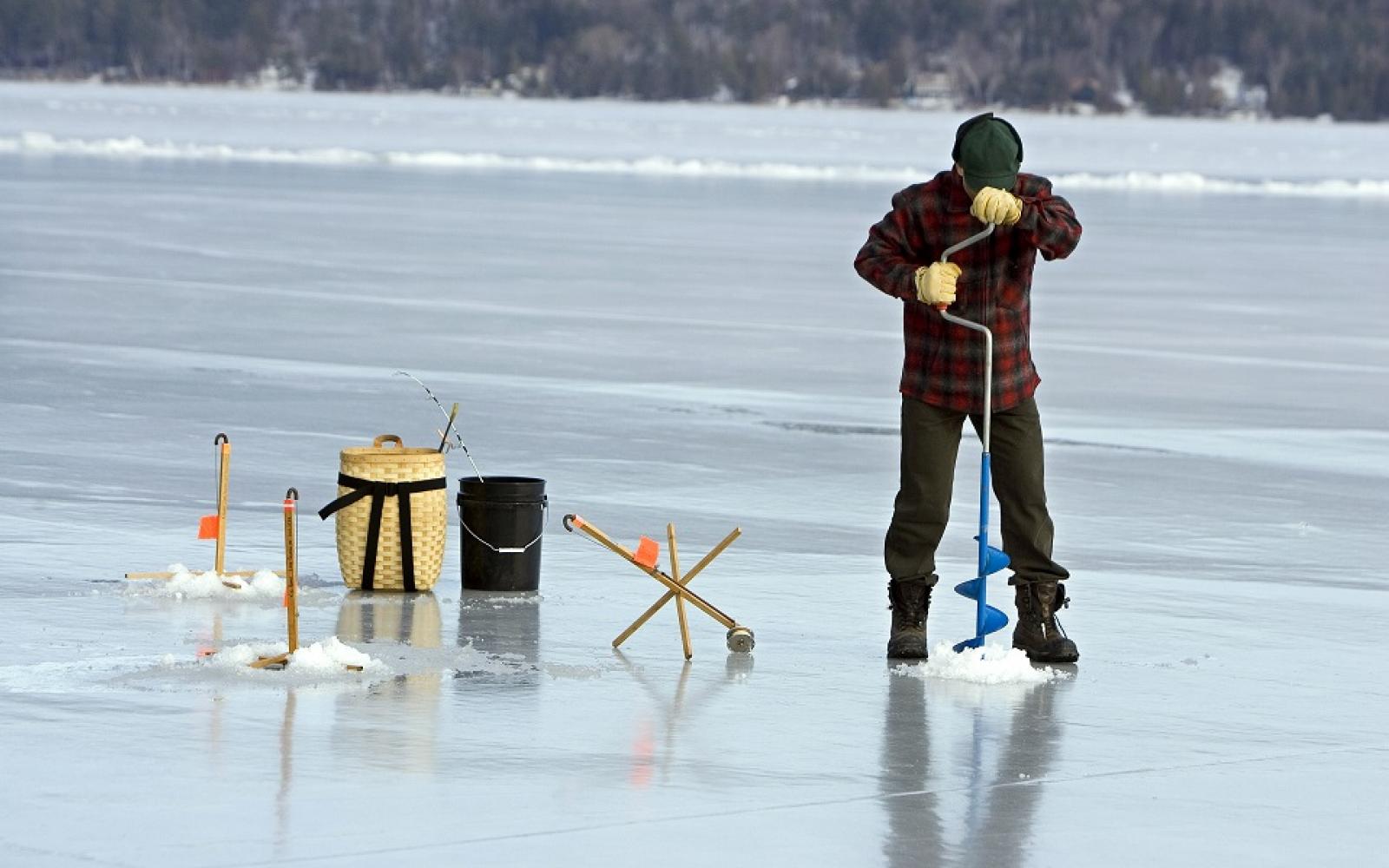 ice fishing